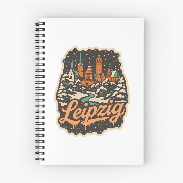 Item preview, Leipzig Germany Winter Christmas Illustration designed and sold by Boogosh.
