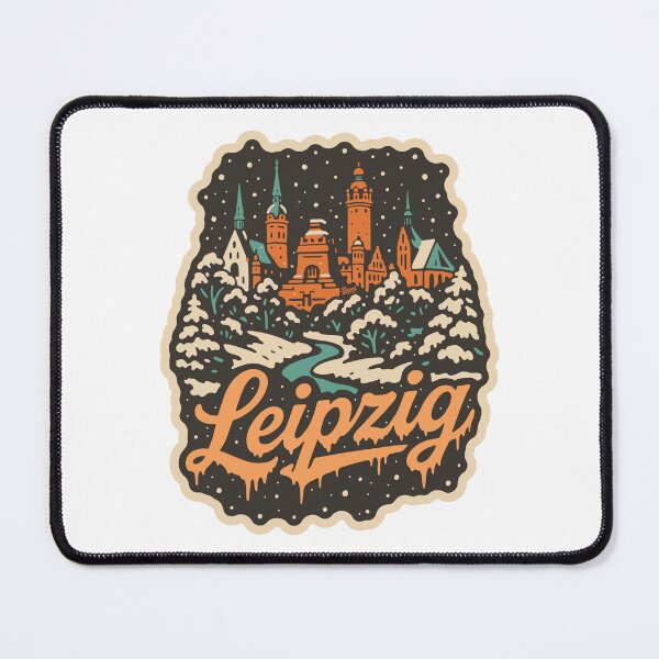 Item preview, Leipzig Germany Winter Christmas Illustration designed and sold by Boogosh.