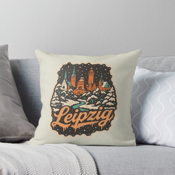 Aperçu de l'œuvre Illustration de Noël d'hiver à Leipzig, en Allemagne créée et vendue par Boogosh.