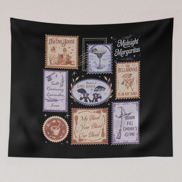 Item preview, Midnight Margaritas Owens Sisters Inspired Stamps Style designed and sold by KelsterRandom.
