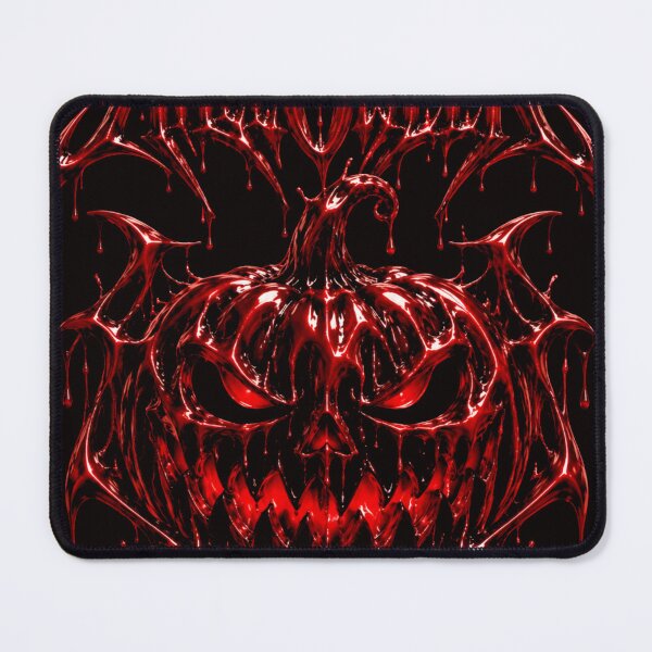Item preview, Bloody Metal Halloween Pumpkin Chrome Horror Dark Gothic Jack O Lantern designed and sold by AV.