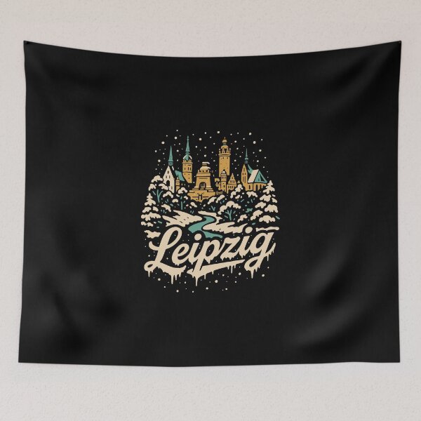 Item preview, Leipzig Germany Historic Old Town Christmas Design designed and sold by Boogosh.