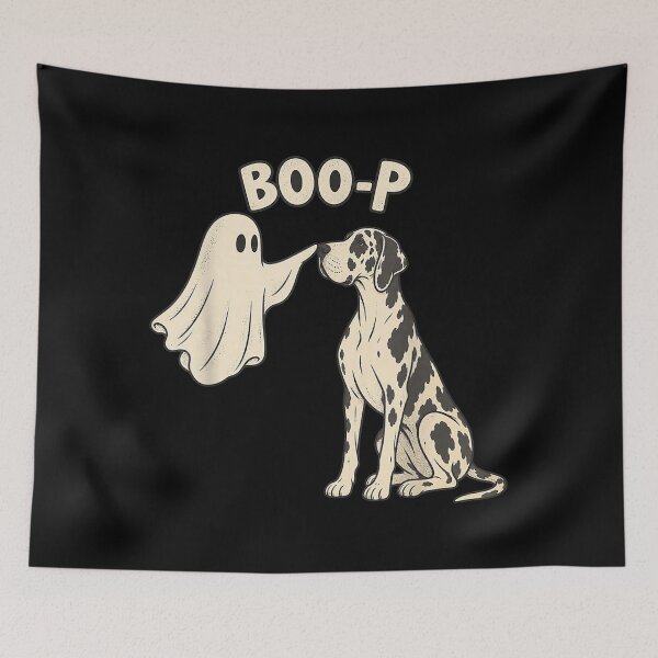 Item preview, Funny Great Dane Boo-P Ghost for Family Halloween designed and sold by LittleNhutton.