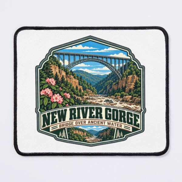 Item preview, New River Gorge Bridge Over Ancient Water West Virginia National Park Souvenir designed and sold by Star3NowForMe.