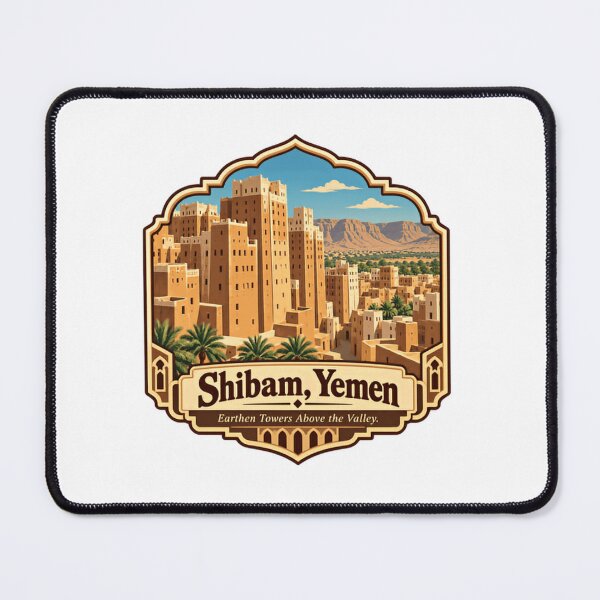 Item preview, Shibam, Yemen Earthen Towers Above The Valley Travel Destination Landmark Architecture designed and sold by Simsimah26Parks.