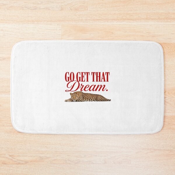 Item preview, Go Get That Dream - Bold Leopard Motivational Typography Art   designed and sold by Ladybug223.