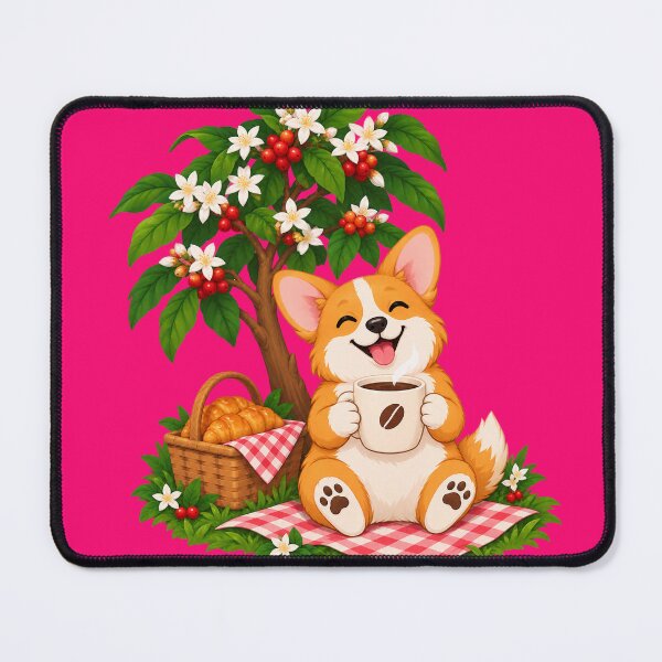 Item preview, Cute Corgi Coffee Tree Picnic Design designed and sold by CorgiCoffeeHub.