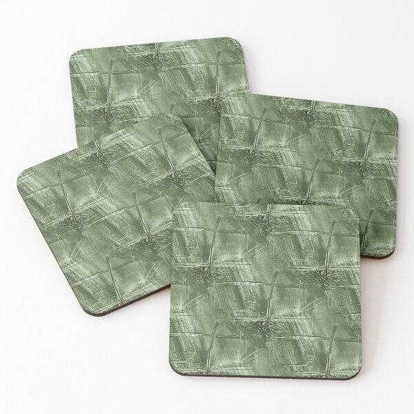 Item preview, Grunge Monochromatic Cross Abstract in Green designed and sold by Artistestella.