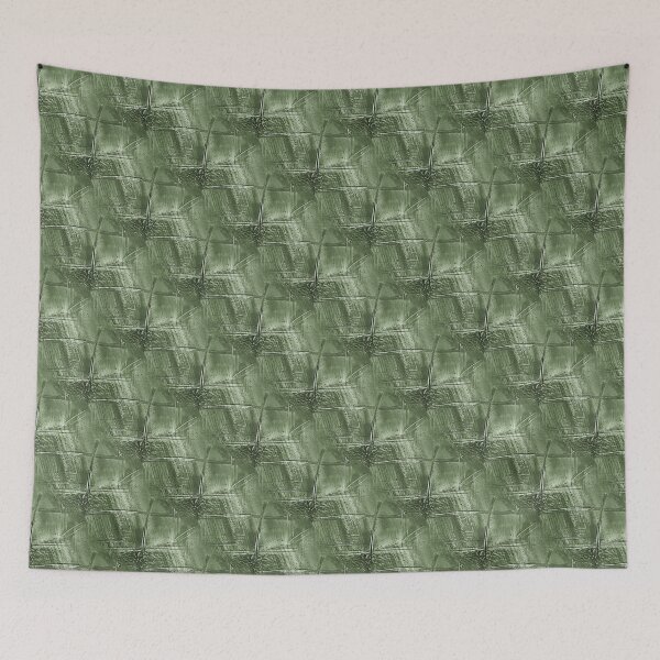 Item preview, Grunge Monochromatic Cross Abstract in Green designed and sold by Artistestella.