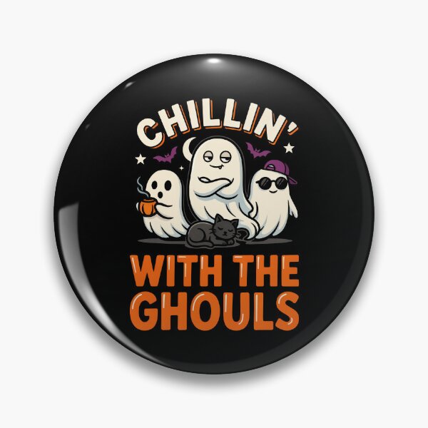 Item preview, Chillin With The Ghouls Halloween Squad Halloween Gift designed and sold by Say It With Ink.