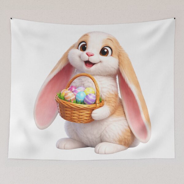 Item preview, English Lop Rabbit Easter Basket designed and sold by Sillytoe.
