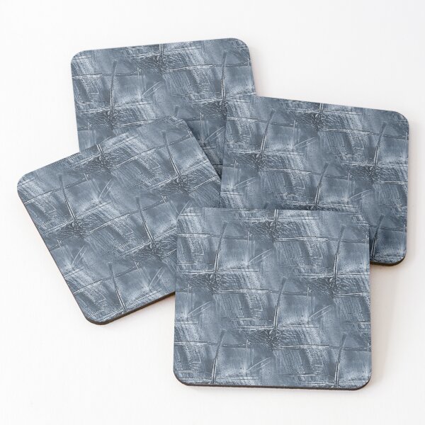 Item preview, Grunge Monochromatic Cross Abstract in Blue designed and sold by Artistestella.