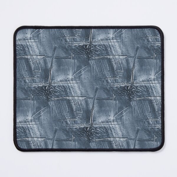Item preview, Grunge Monochromatic Cross Abstract in Blue designed and sold by Artistestella.