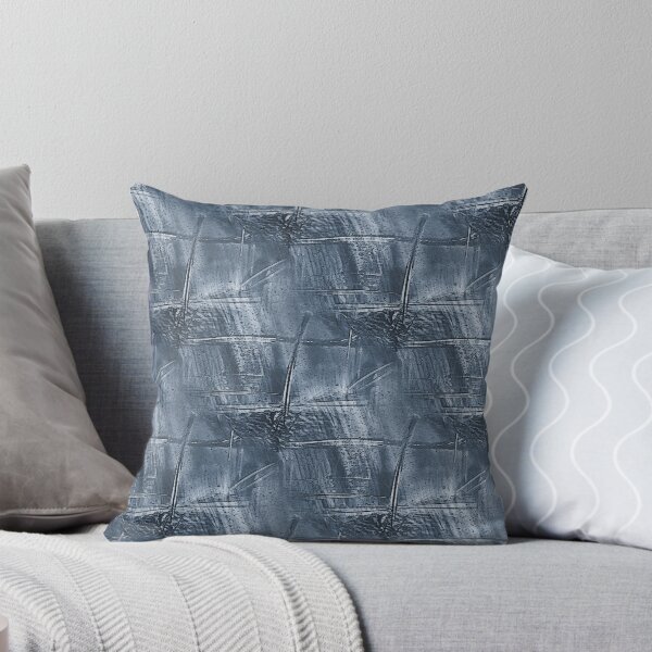 Item preview, Grunge Monochromatic Cross Abstract in Blue designed and sold by Artistestella.
