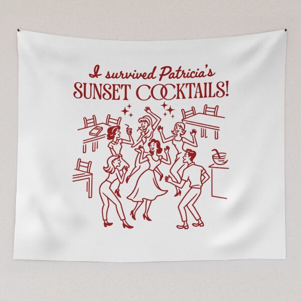 Item preview, Patricia's Sunset Cocktails Widow's Bay Halloween designed and sold by KelsterRandom.