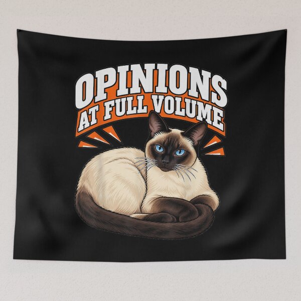 Item preview, Siamese Cat Opinions At Full Volume Meezer Mom Funny designed and sold by LittleNhutton.