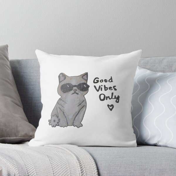 Item preview, Cool Cat Good Vibes Cute Kitten Sunglasses Art designed and sold by SqshopDrawn.