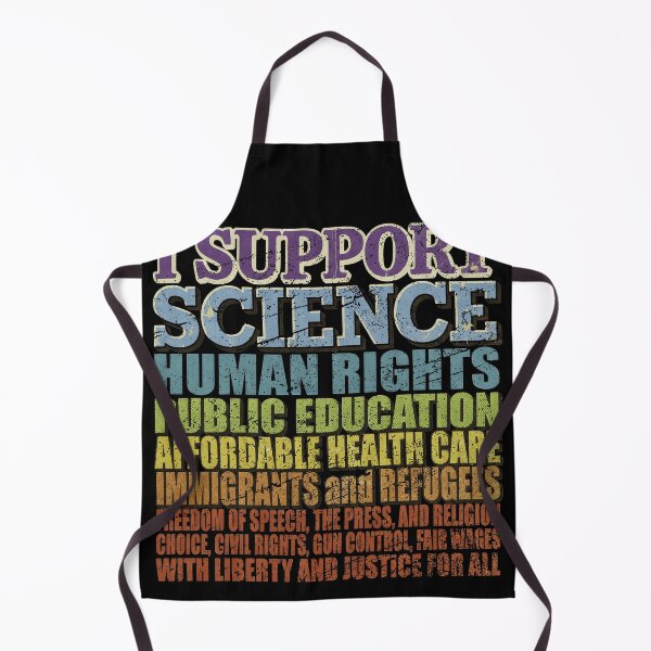 Item preview, I Support Science Human Rights Liberty And Justice For All Vintage Typography Art designed and sold by SEINENGAPPI23.
