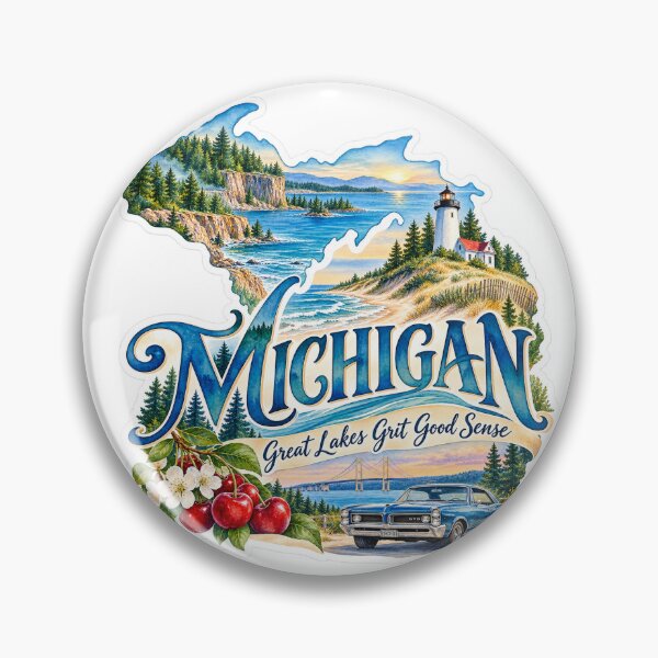 Item preview, Michigan Great Lakes Grit Good Sense designed and sold by Whimspired By Paxx.