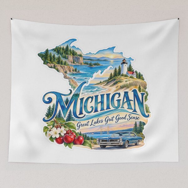 Item preview, Michigan Great Lakes Grit Good Sense designed and sold by Whimspired By Paxx.
