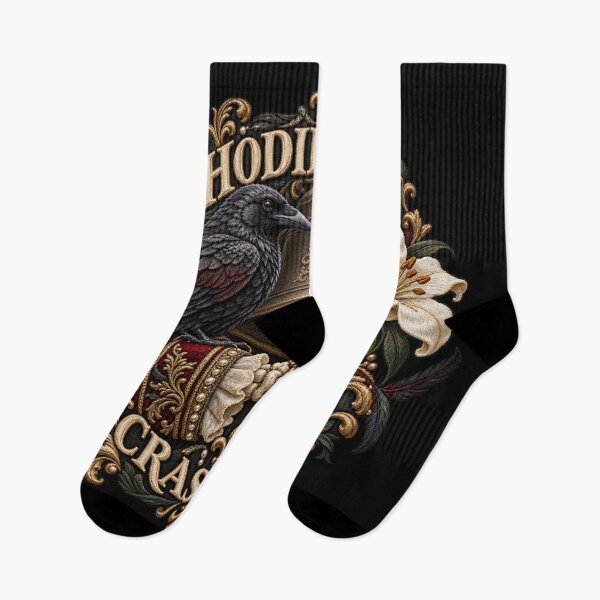 Item preview, Hodie Mihi Cras Tibi Gothic Embroidery – Latin Memento Mori Skull Bell Design designed and sold by Emoji Emblems.