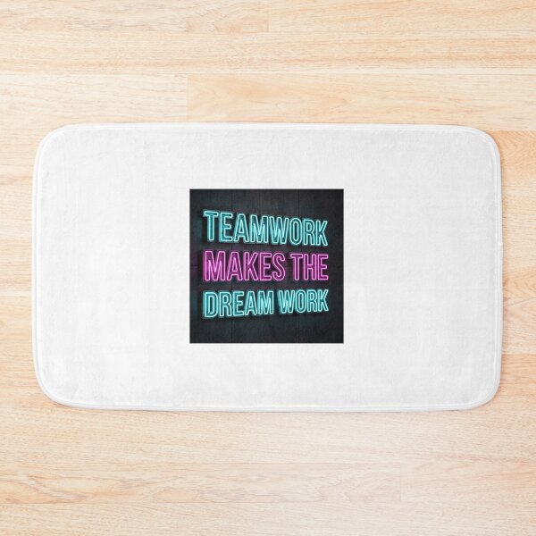Item preview, 3D Neon Sign on Concrete: Teamwork Makes the Dream Work designed and sold by Zen Motif Japan.