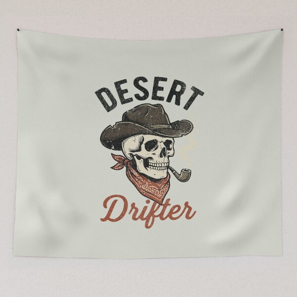 Item preview, Desert Drifter Cowboy Skull designed and sold by AwesomeBeyondLimits.