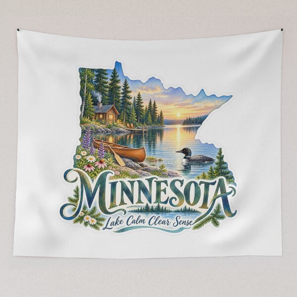 Item preview, Minnesota Lake Calm Clear Sense designed and sold by Whimspired By Paxx.