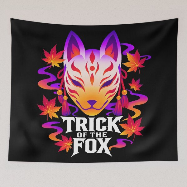 Item preview, Japanese Culture Halloween Trick Of The Fox Kitsune Mask Japanese Fox designed and sold by Uglyandcute.