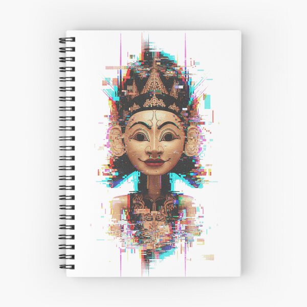Item preview, Glitch Art Tribal Deity – Cyberpunk Ancient Golden Statue Digital Art designed and sold by cannsuh.