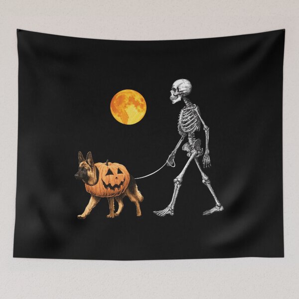 Item preview, Funny Skeleton German shepherd Halloween Dog Pet Lover designed and sold by LittleNhutton.
