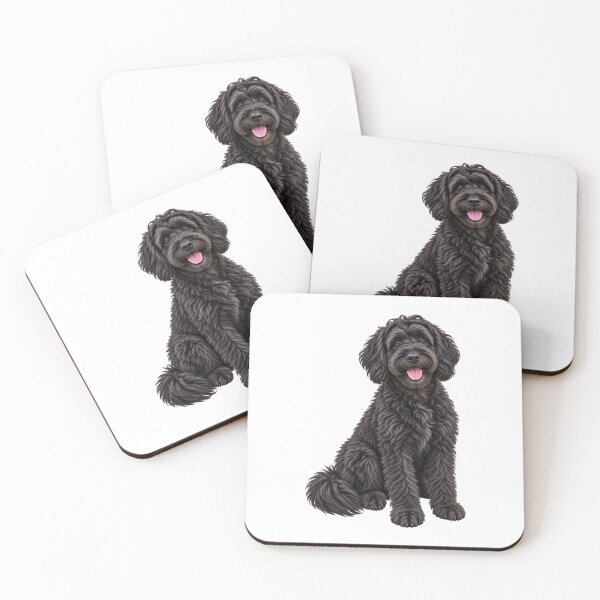 Item preview, Schnoodle Dog Black designed and sold by BackgroundND.