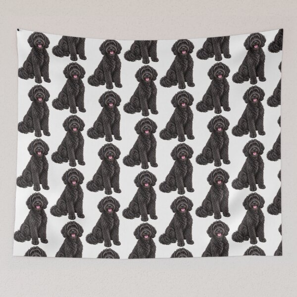 Item preview, Schnoodle Dog Black designed and sold by BackgroundND.