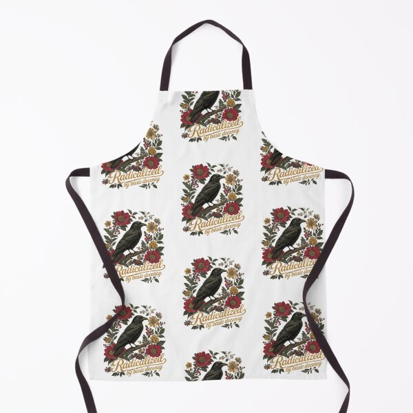 Item preview, Radicalized By Basic Decency Black Crow Raven Vintage Botanical Cottagecore Art    designed and sold by SEINENGAPPI18.