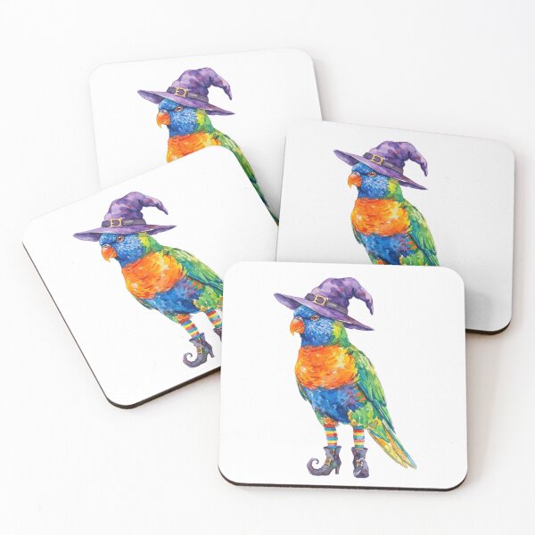 Item preview, Witchy Rainbow Lorikeet designed and sold by Tiffany Roy.