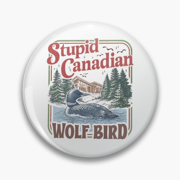 Item preview, Stupid Canadian Wolf Bird Heated Hockey Meme designed and sold by KelsterRandom.