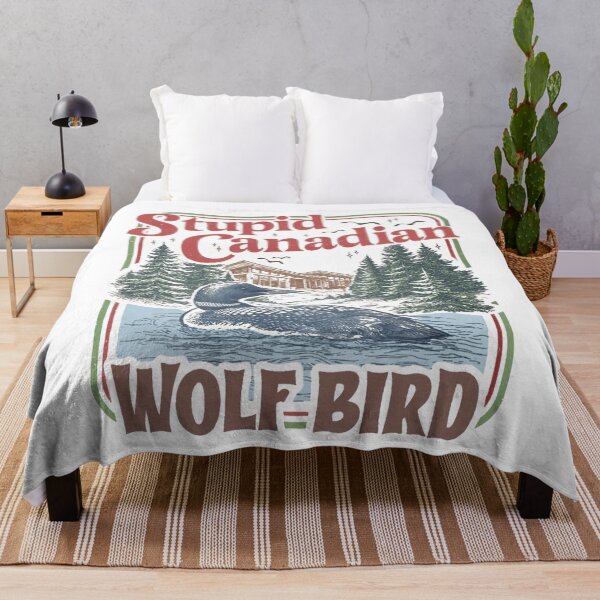 Item preview, Stupid Canadian Wolf Bird Heated Hockey Meme designed and sold by KelsterRandom.