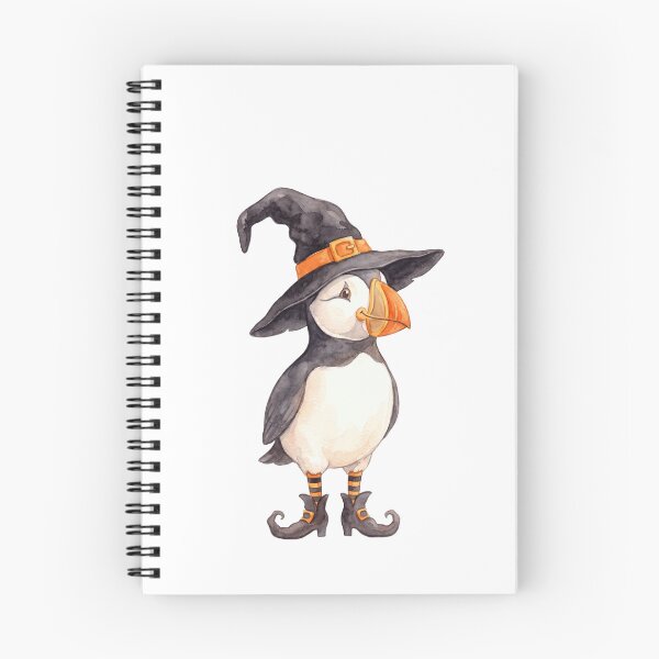 Item preview, Witchy Puffin Halloween designed and sold by Tiffany Roy.
