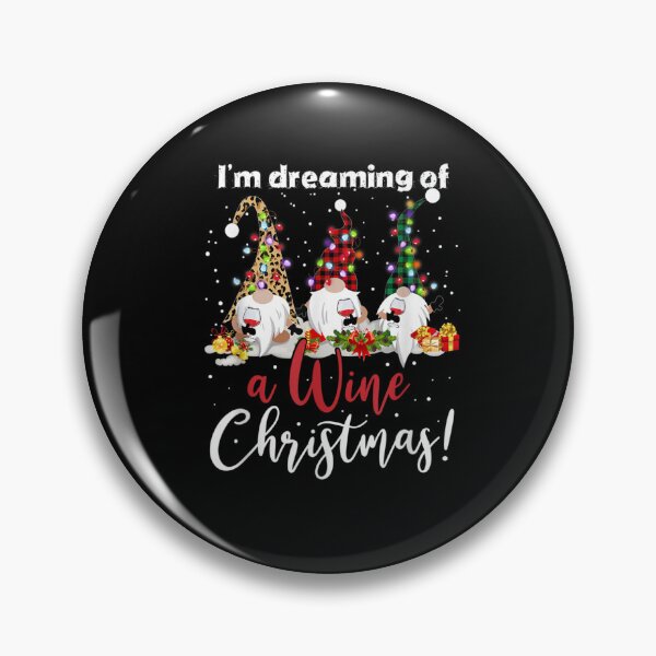 Item preview, Funny Christmas Gnome Wine Drinker I'm Dreaming of a Wine Christmas designed and sold by Aniverlia.