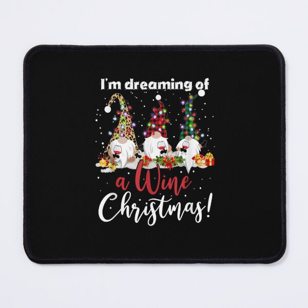 Item preview, Funny Christmas Gnome Wine Drinker I'm Dreaming of a Wine Christmas designed and sold by Aniverlia.