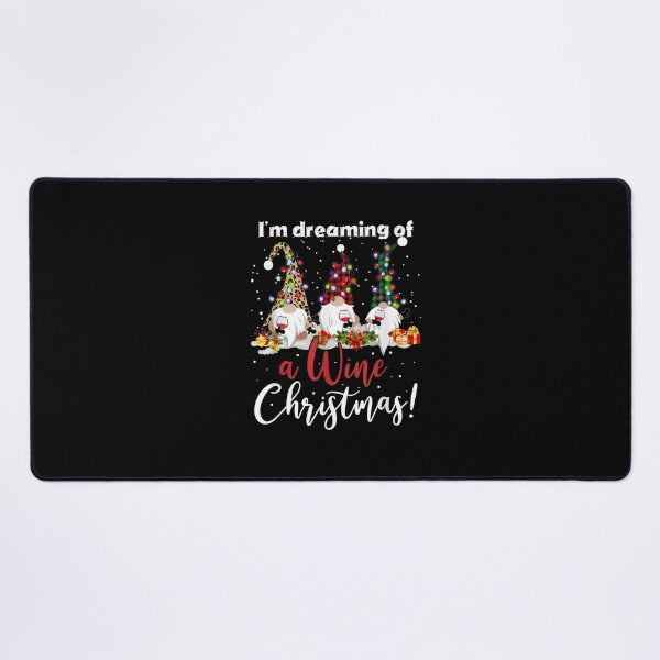 Item preview, Funny Christmas Gnome Wine Drinker I'm Dreaming of a Wine Christmas designed and sold by Aniverlia.