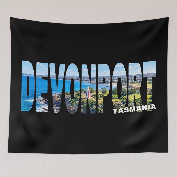 Item preview, DEVONPORT Tasmania - Australia Mersey Bluff Lighthouse City Background designed and sold by Adam Gormley.
