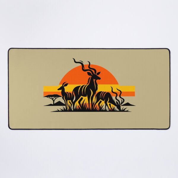 Item preview, African Kudu Sunset Safari Wildlife Graphic designed and sold by JonelCrafts.