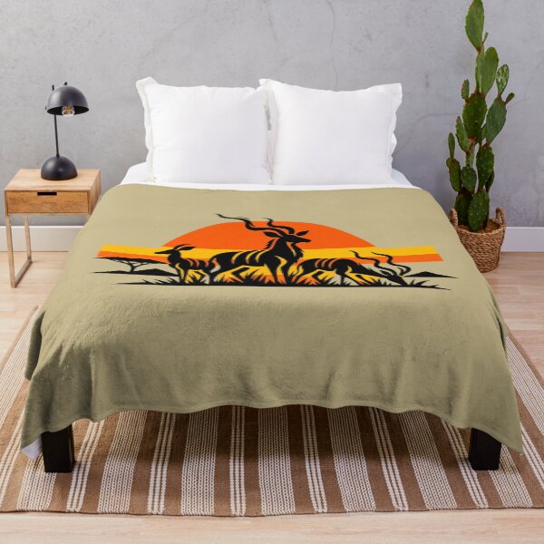 Item preview, African Kudu Sunset Safari Wildlife Graphic designed and sold by JonelCrafts.