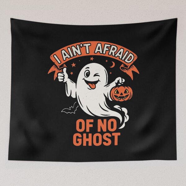 Item preview, I Ain't Afraid Of No Ghost Funny Halloween Halloween Costume designed and sold by Say It With Ink.