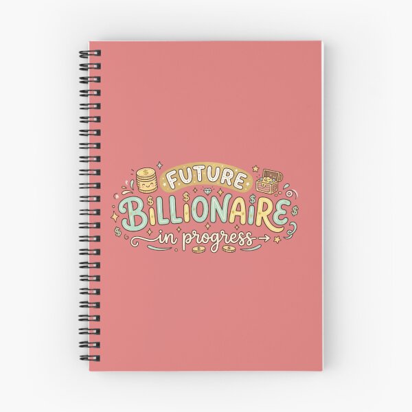 Item preview, Future Billionaire in Progress Success Manifestation Quote designed and sold by WallMuseStudio .