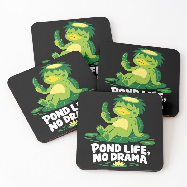 Item preview, Japanese Culture Halloween Kappa Pond Life No Drama Cute Yokai designed and sold by Uglyandcute.