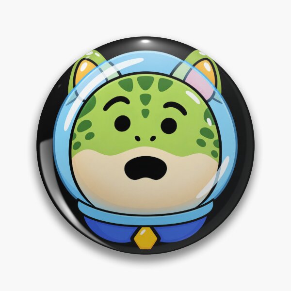 Item preview, Cute Green Lizard in Astronaut Helmet designed and sold by PupCharacter.