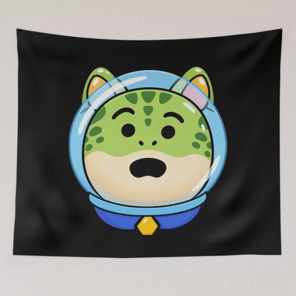 Item preview, Cute Green Lizard in Astronaut Helmet designed and sold by PupCharacter.
