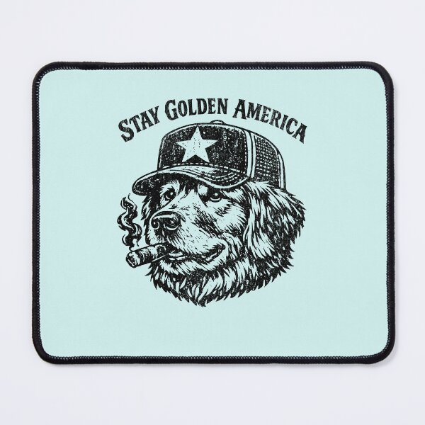 Item preview, Stay Golden America Labrador designed and sold by AwesomeBeyondLimits.